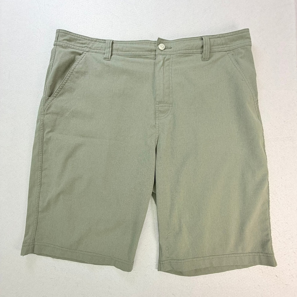 Prana Zion Shorts Mens 38 Standard Fit Gray Hiking Outdoor Ripstop Chino